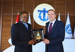 Tamer Kıran hosted Cameroon Transport Minister Jean Ernest Masséna Ngallé Bibehe and Somalia Ports and Maritime Transport Minister Abdulkadir Mohamed Nur